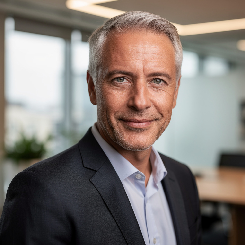 After — professional banker headshot