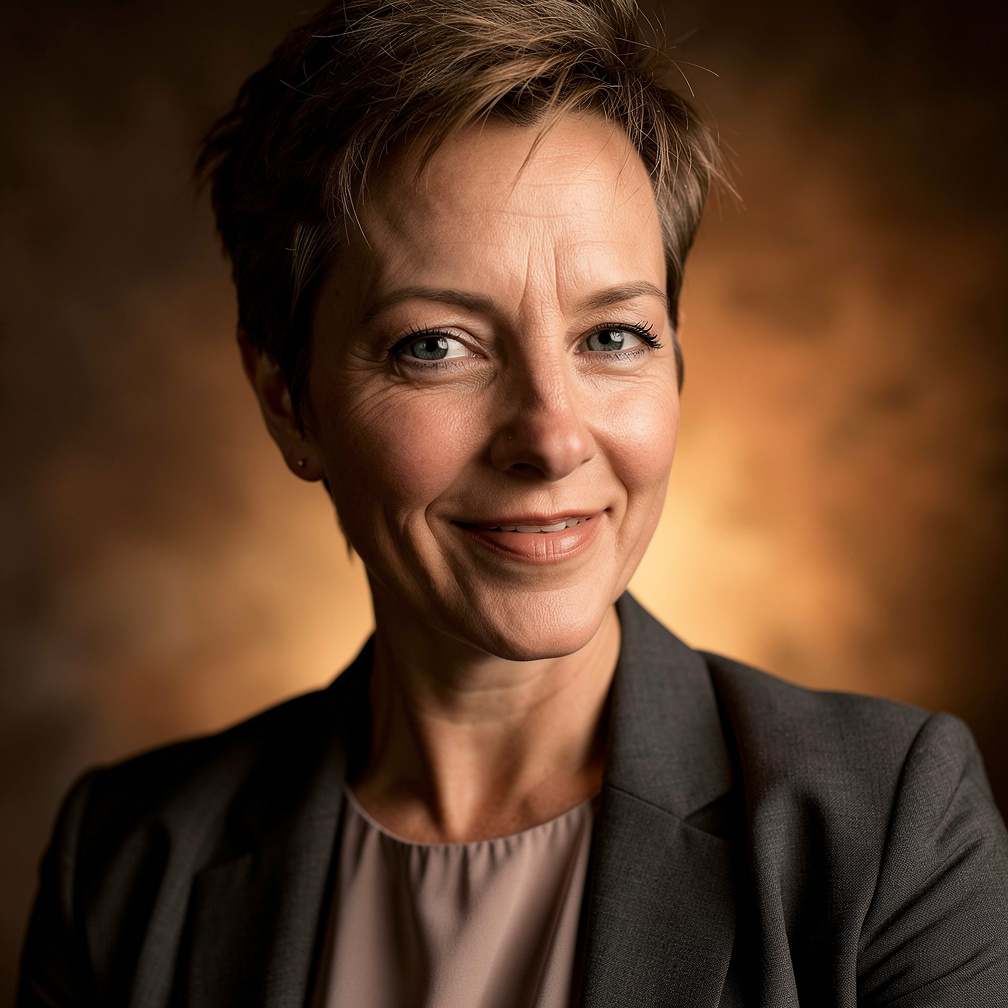 After — professional author headshot