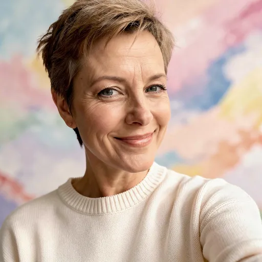 After — professional writer headshot