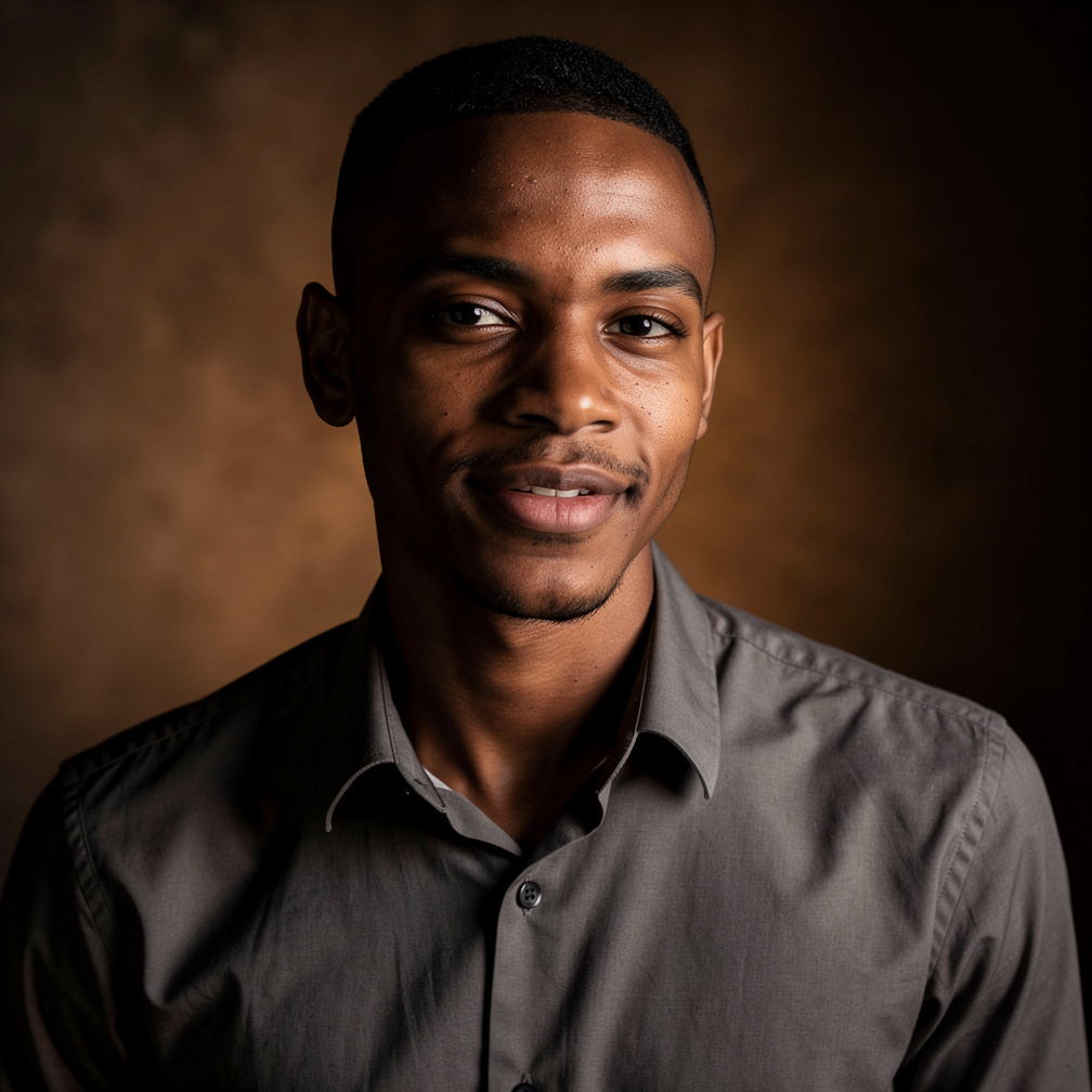 After — professional motivational speaker headshot