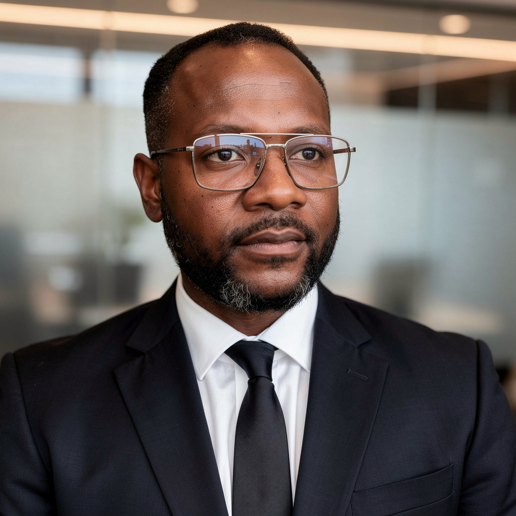 After — professional financial advisor headshot